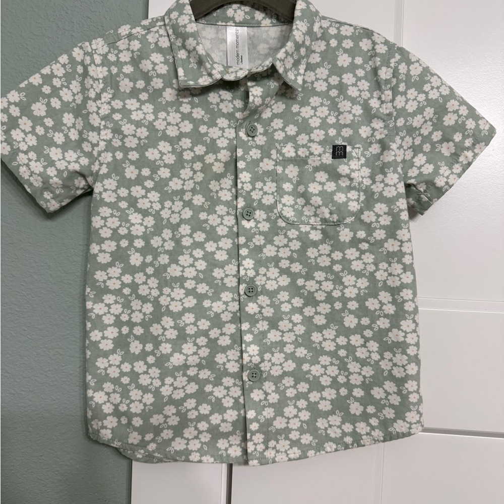 Floral Green kids 3t Shirt